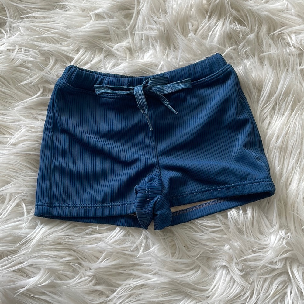 Mini Euro Shorts - 18-24M / Ribbed Indigo